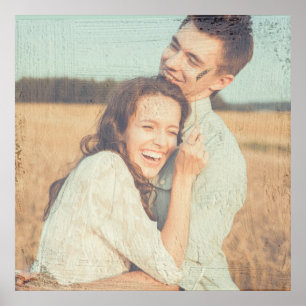 Painting Brush Strokes Painted Overlay Photo Poster