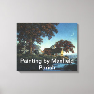Painting by Maxfield parish wrapped canvas