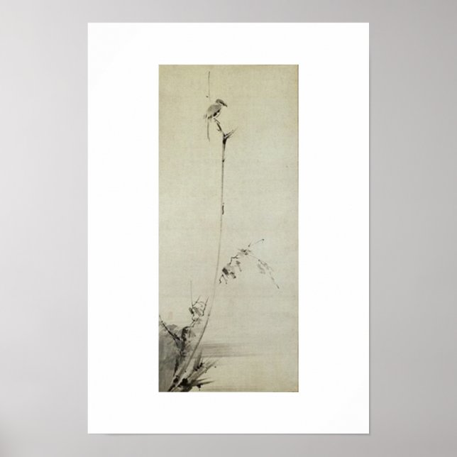 Painting by Miyamoto Musashi, c. 1600's Poster (Front)