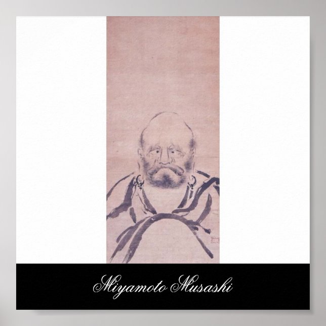 Painting by Miyamoto Musashi, c. 1600's Poster (Front)