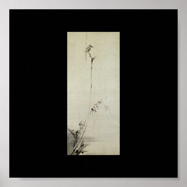 Painting by Miyamoto Musashi, c. 1600's Poster (Front)