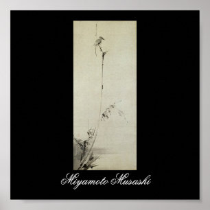 Painting by Miyamoto Musashi, c. 1600's Poster