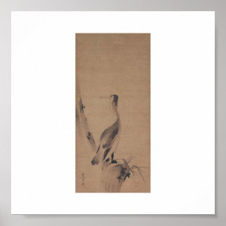 Painting by Miyamoto Musashi, c. 1600's Poster