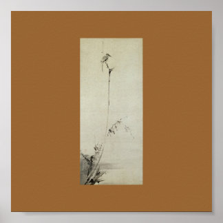 Painting by Miyamoto Musashi, c. 1600's Poster