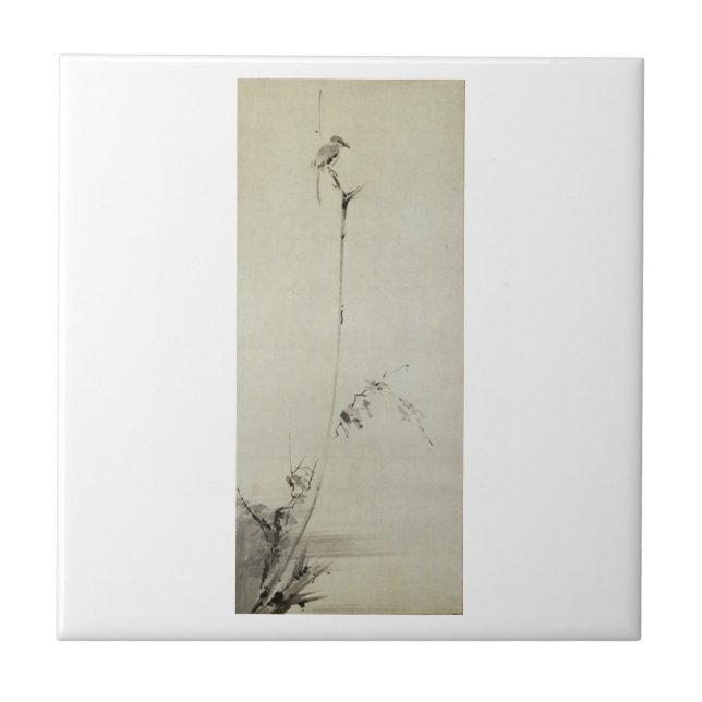 Painting by Miyamoto Musashi, c. 1600's Tile (Front)