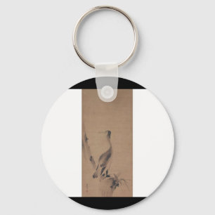 Painting by Miyamoto Musashi, circa 1600's Key Ring