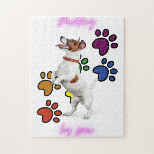 "PAINTING BY PAW' PUZZLE. JIGSAW PUZZLE