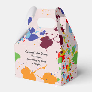 Painting Colourful Art Themed Birthday Party Favour Box