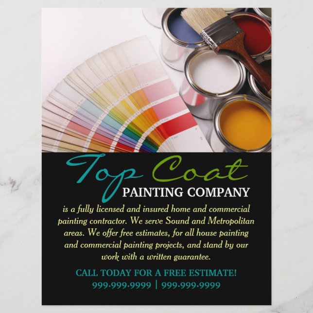 Painting Company Construction Business Flyer (Front)