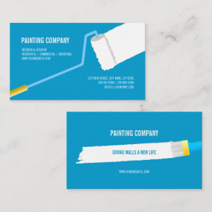 Painting Company Contractor Home Makeover Business Card