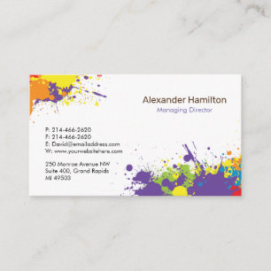 Painting Company,  Painter, Artist, Business Card