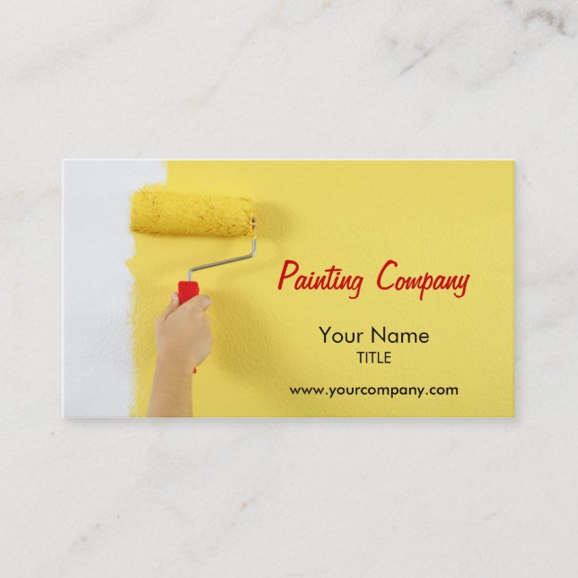 painting company / painter / interior designer business card (Front)