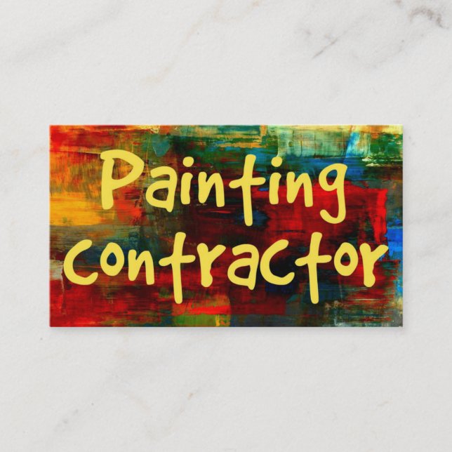 Painting Contractor in Paint Business Card (Front)