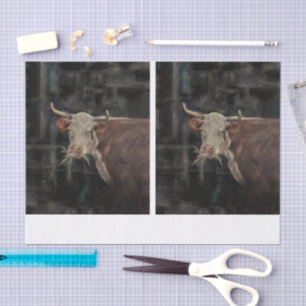 Painting Cow DBL Tissue Paper