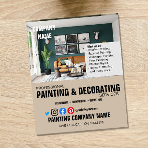 PAINTING & DECORATING interior design decorator Flyer