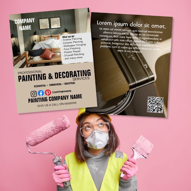 PAINTING & DECORATING interior designer Flyer (Creator Uploaded)