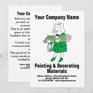 Painting & Decorating Materials Design Card
