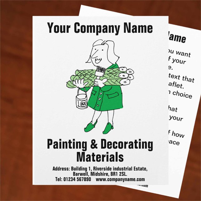 Painting & Decorating Materials Design Flyer (Creator Uploaded)