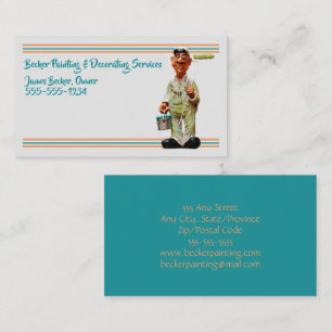 Painting - Decorating - Painter Business Card