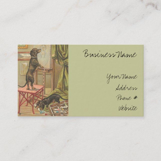 Painting Dogs Business Card (Front)