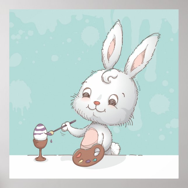 Painting eggs poster (Front)
