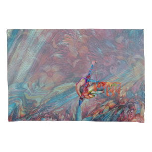 Painting Fantasy Flowers expressing nature Pillowcase