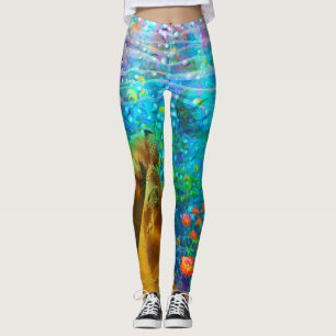 Painting for MMCC LA by Dana Zurzolo Leggings