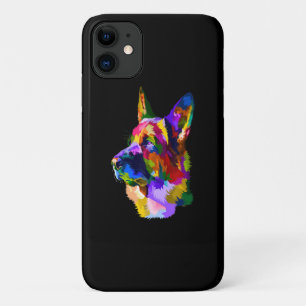 Painting German Shepherd Painting Art Pet Dog Mum iPhone 11 Case