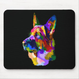 Painting  German Shepherd Painting Art Pet Dog Mum Mouse Mat