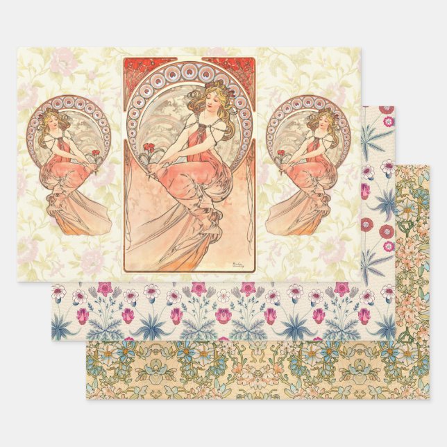 Painting, Gift ideas Wrapping Paper Sheet (Set)