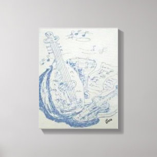 Painting : Greek Instruments Canvas Print