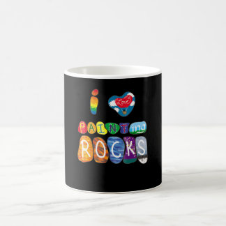 Painting | I Love Rock Painting Funny Rock Painter Coffee Mug