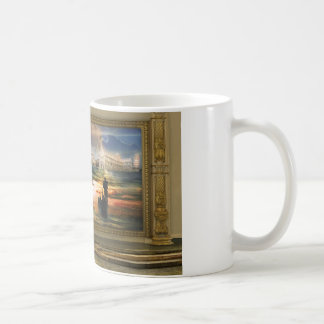 Painting in the museum of surrealism coffee mug