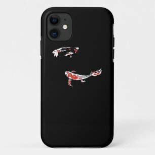 Painting Koi Carp Minimal Art Painting Meditation iPhone 11 Case