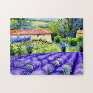 Painting Lavender fields Jigsaw Puzzle