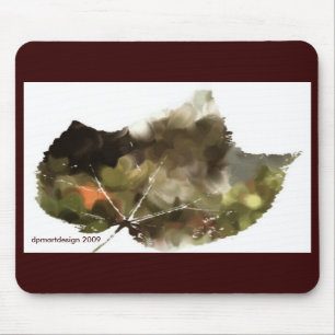 _Painting-leaf-dark, dpmartdesign 2009 Mouse Mat