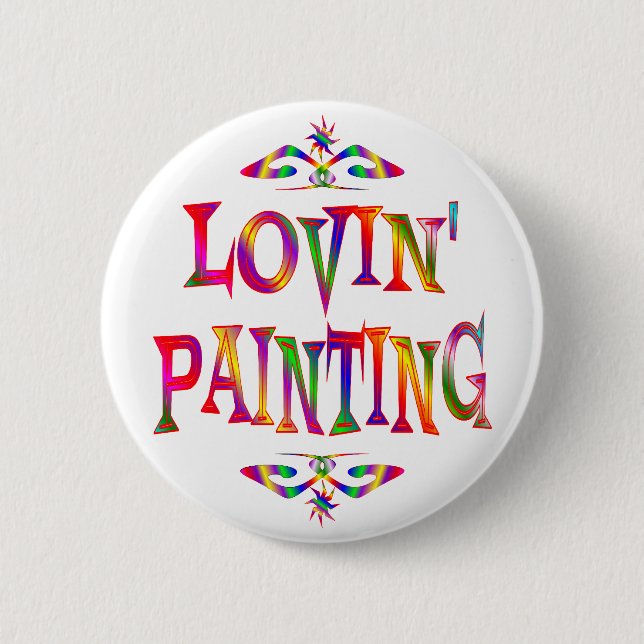 Painting Lover 6 Cm Round Badge (Front)