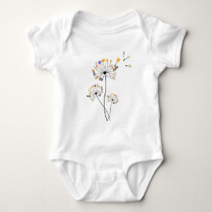 Painting Lovers Dandelion Gift For painters Arts  Baby Bodysuit