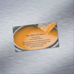 Painting Magnetic Business Card