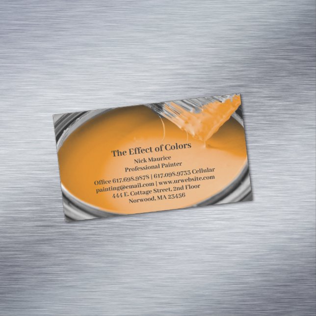 Painting Magnetic Business Card (In Situ)