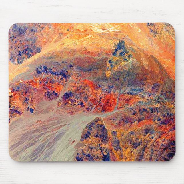 Painting: Mountains & Waterfall: Mouse Mat (Front)