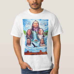 Painting Native Americans Template Mens Modern T-Shirt
