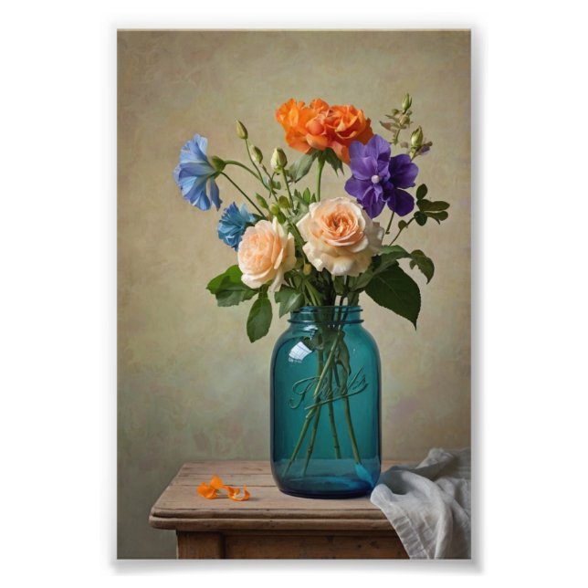 painting of a floral arrangement art photo print (Front)