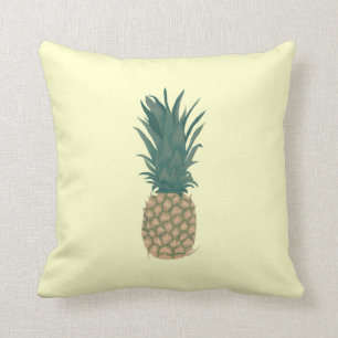 Painting of a fresh Pineapple, Tropical Pillows