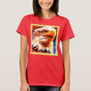 Painting of a Stunning Eagles Face. Buy Now T-Shirt