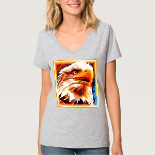 Painting of a Stunning Eagles Face. Buy Now T-Shirt