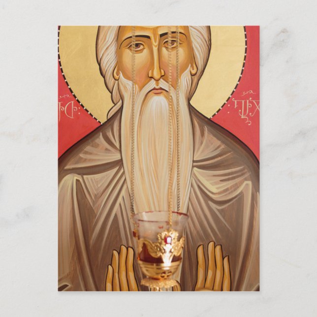 Painting Of An Elderly Saint Postcard (Front)