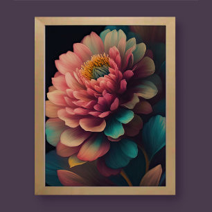 Painting of Bold Flower 3:4 Poster