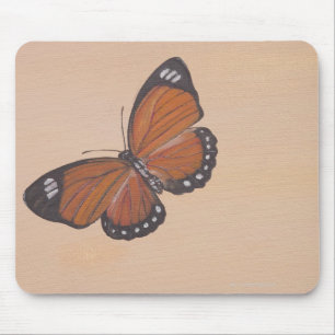 Painting of butterfly mouse mat