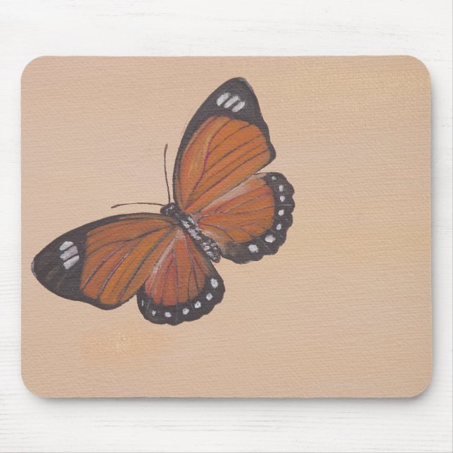 Painting of butterfly mouse mat (Front)